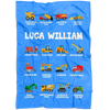 Luca William Construction Blanket Blue