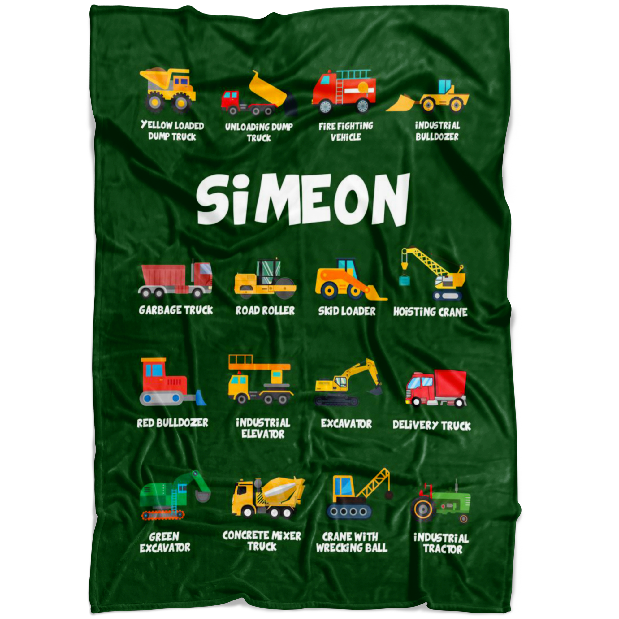 Simeon Construction Blanket Green