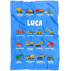 Luca Construction Blanket Blue