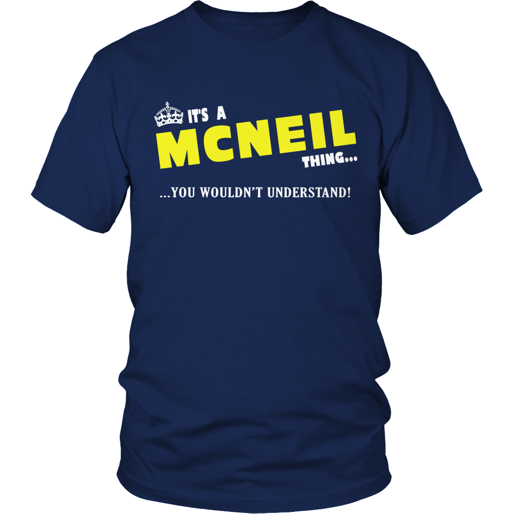 It's A McNeil Thing, You Wouldn't Understand