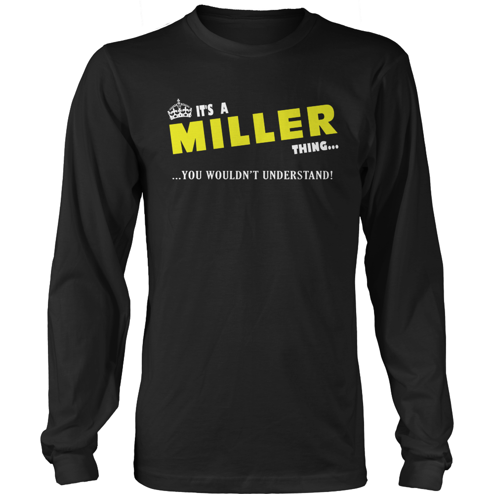 It's A Miller Thing, You Wouldn't Understand