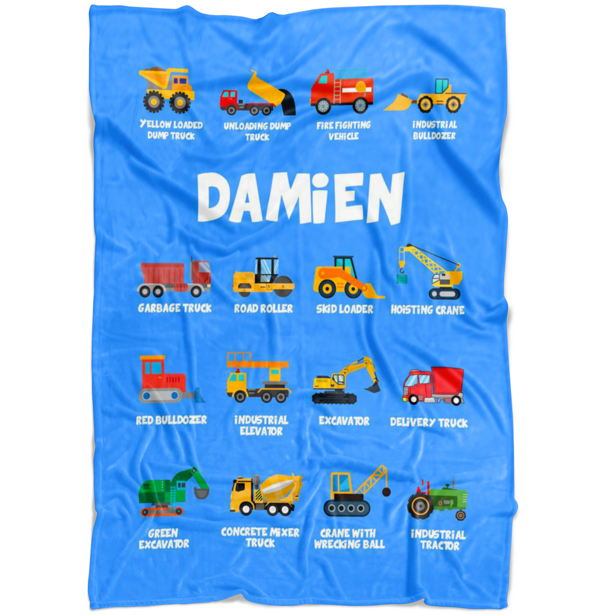 Damien Construction Blanket Blue