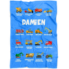 Damien Construction Blanket Blue