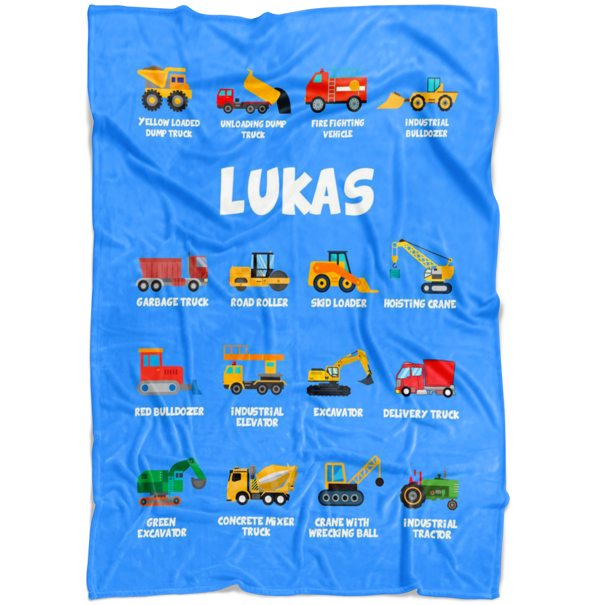 Lukas Construction Blanket Blue
