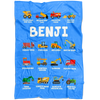 Benji Construction Blanket Blue