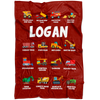 Logan Construction Blanket Red