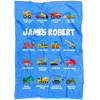 James Robert Construction Blanket Blue