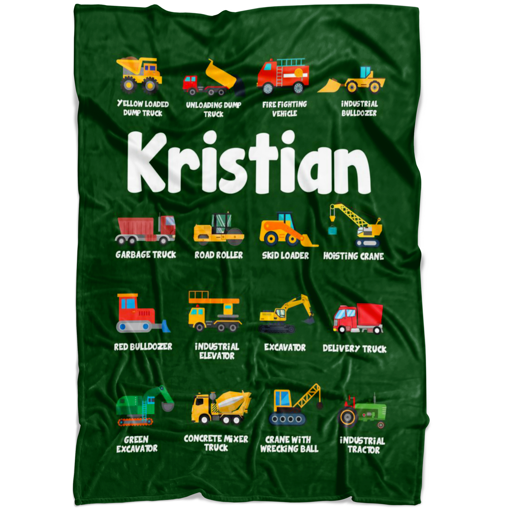 Kristian Construction Blanket Green