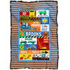 Under Construction Personalized Blanket for Boys - Brooks