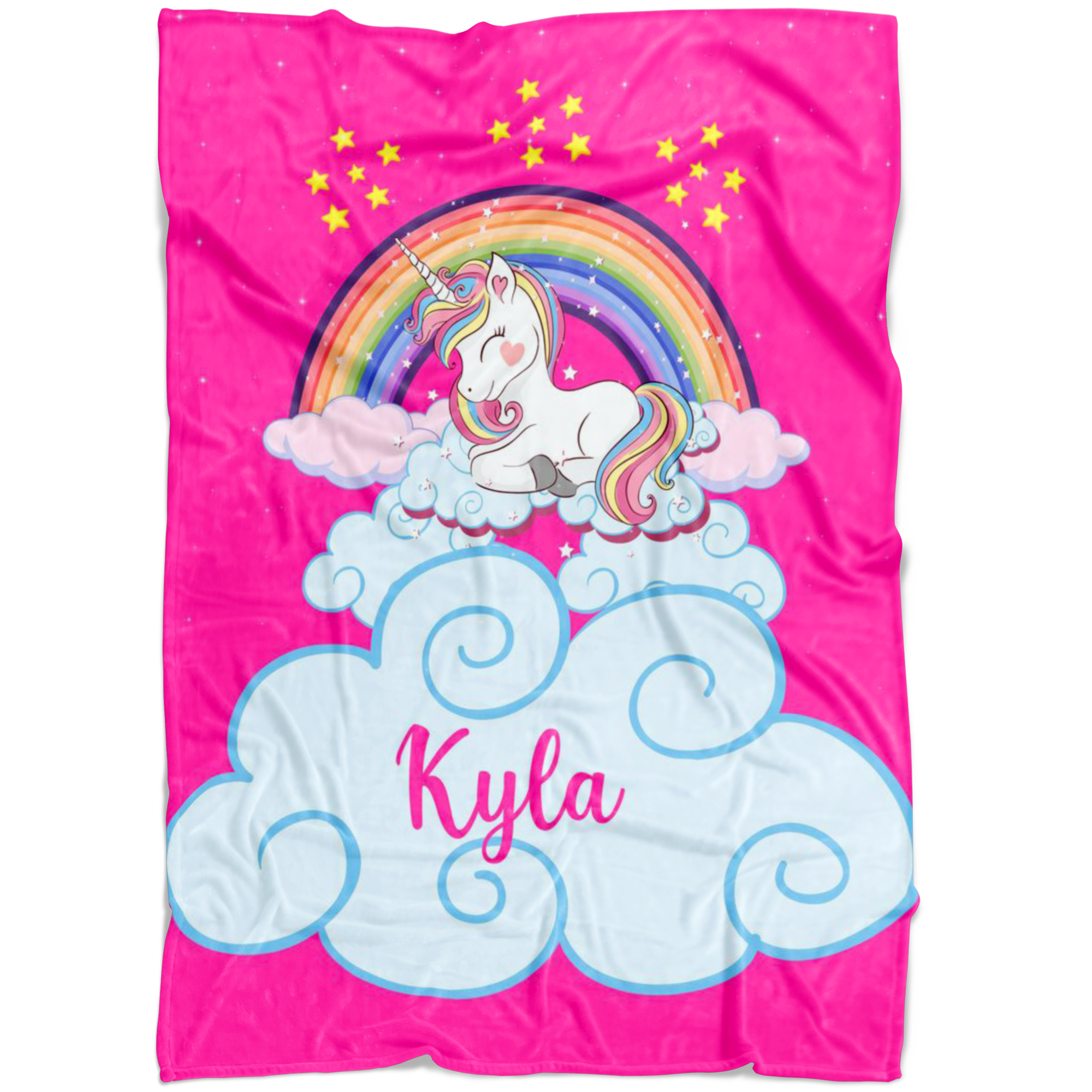 Personalized Name Magical Unicorn Blanket for Babies & Girls - Kyla