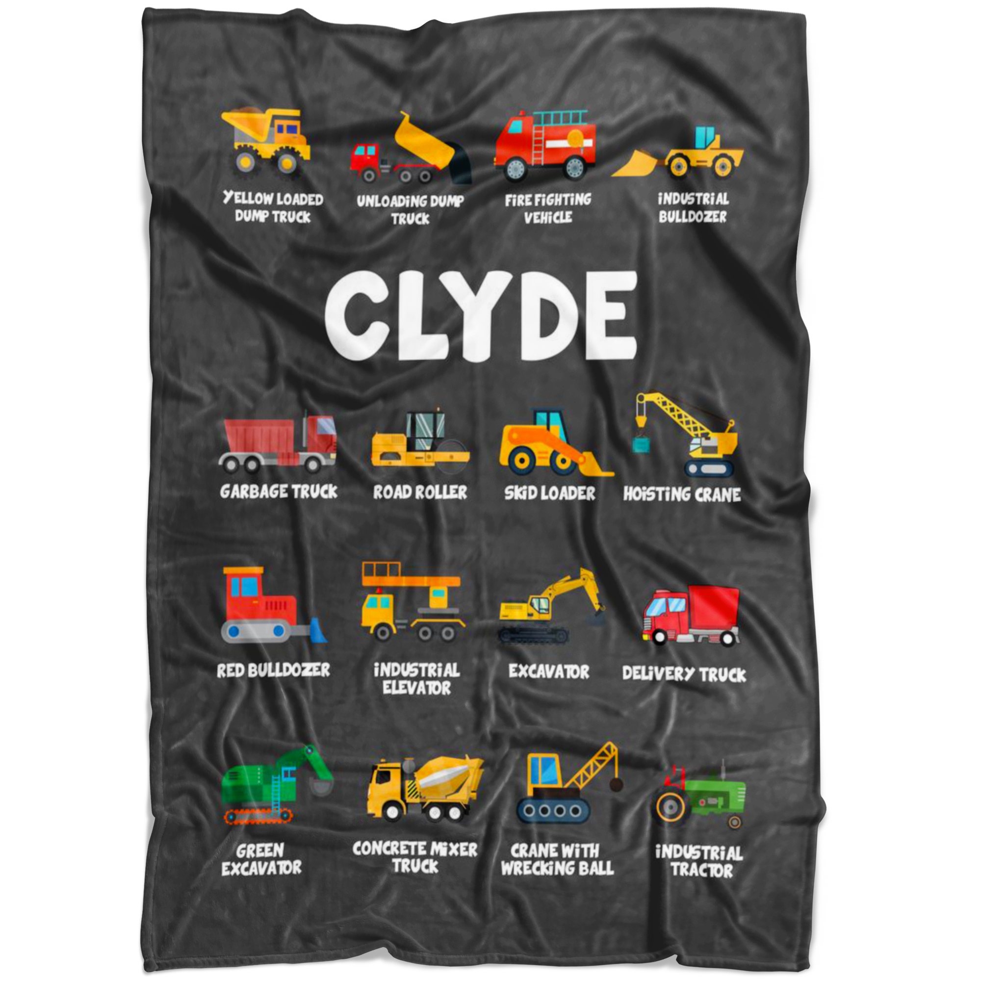 Clyde Construction Blanket Grey