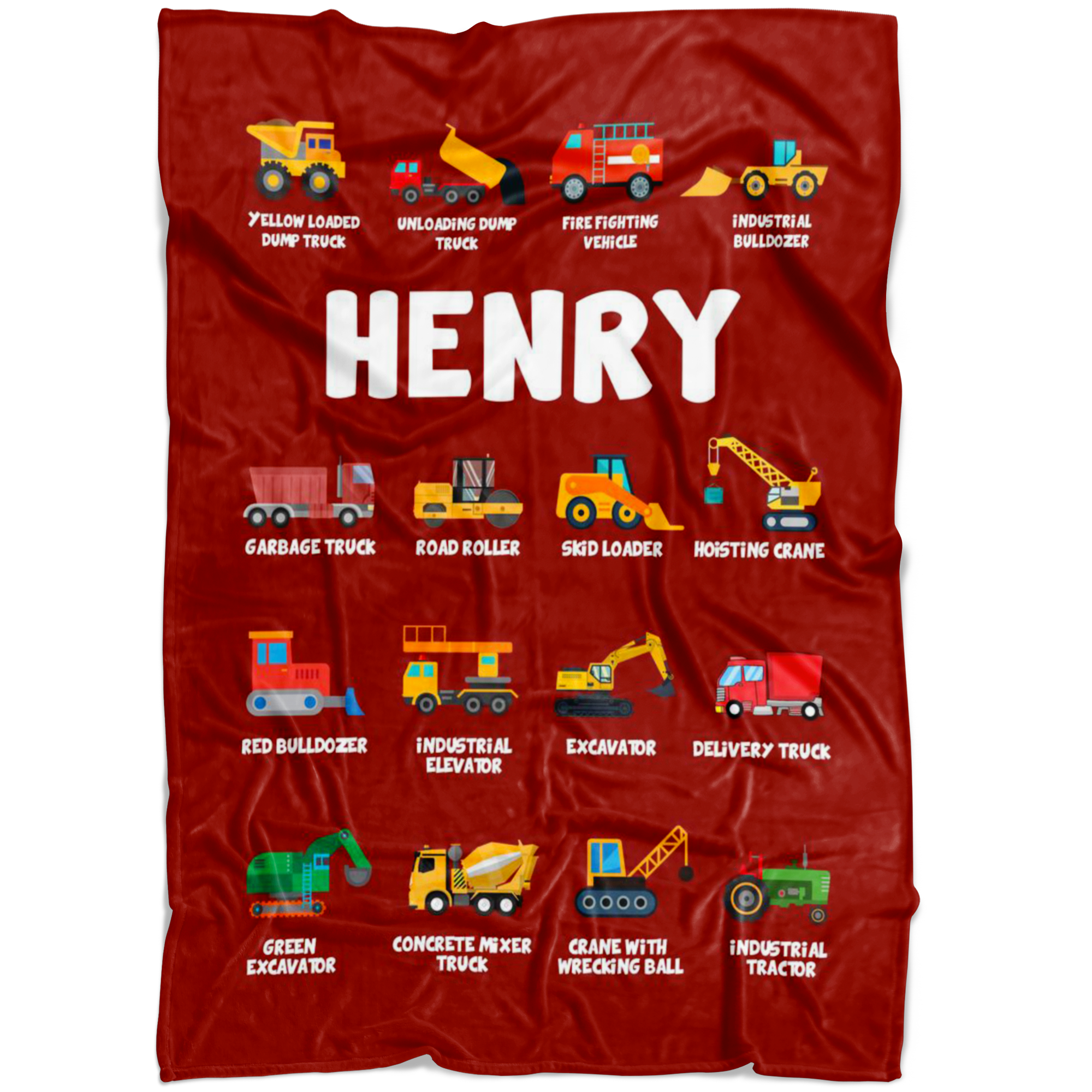 Henry Construction Blanket Red