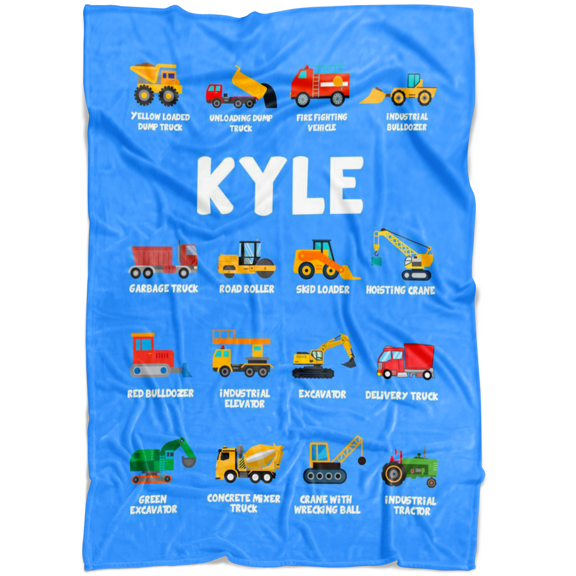 Kyle Construction Blanket Blue