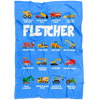 Fletcher Construction Blanket Blue