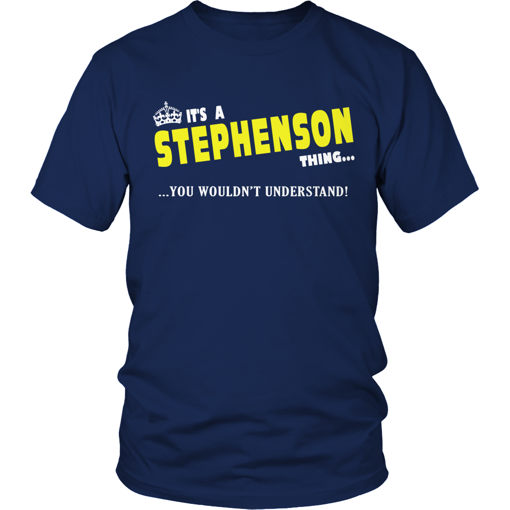 It's A Stephenson Thing, You Wouldn't Understand