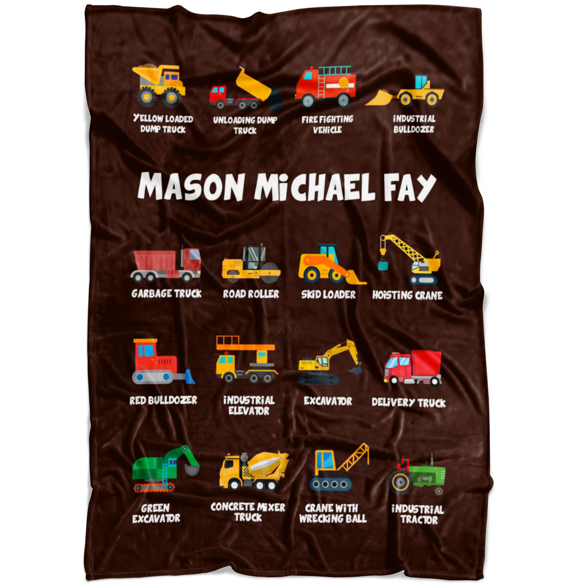Mason Michael Fay Construction Blanket Brown