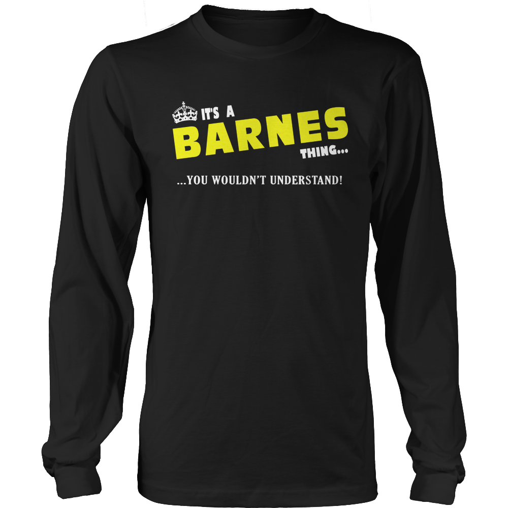It's A Barnes Thing, You Wouldn't Understand