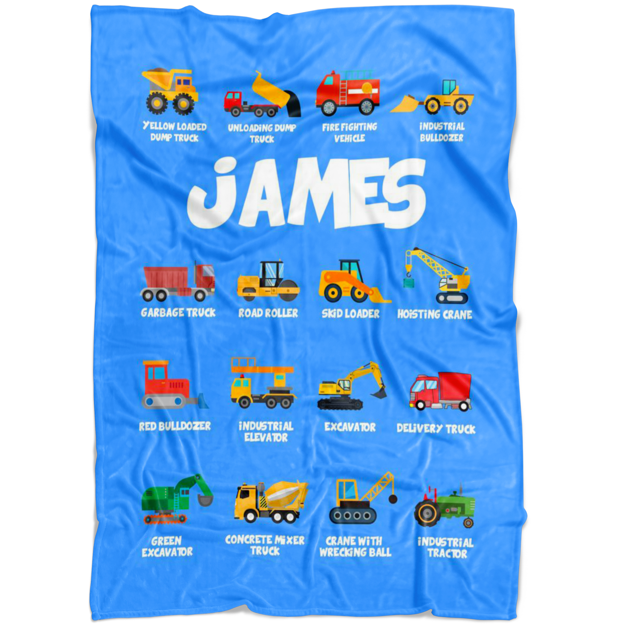 James Construction Blanket Blue