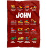 John Construction Blanket Red