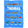 Thomas Construction Blanket Blue