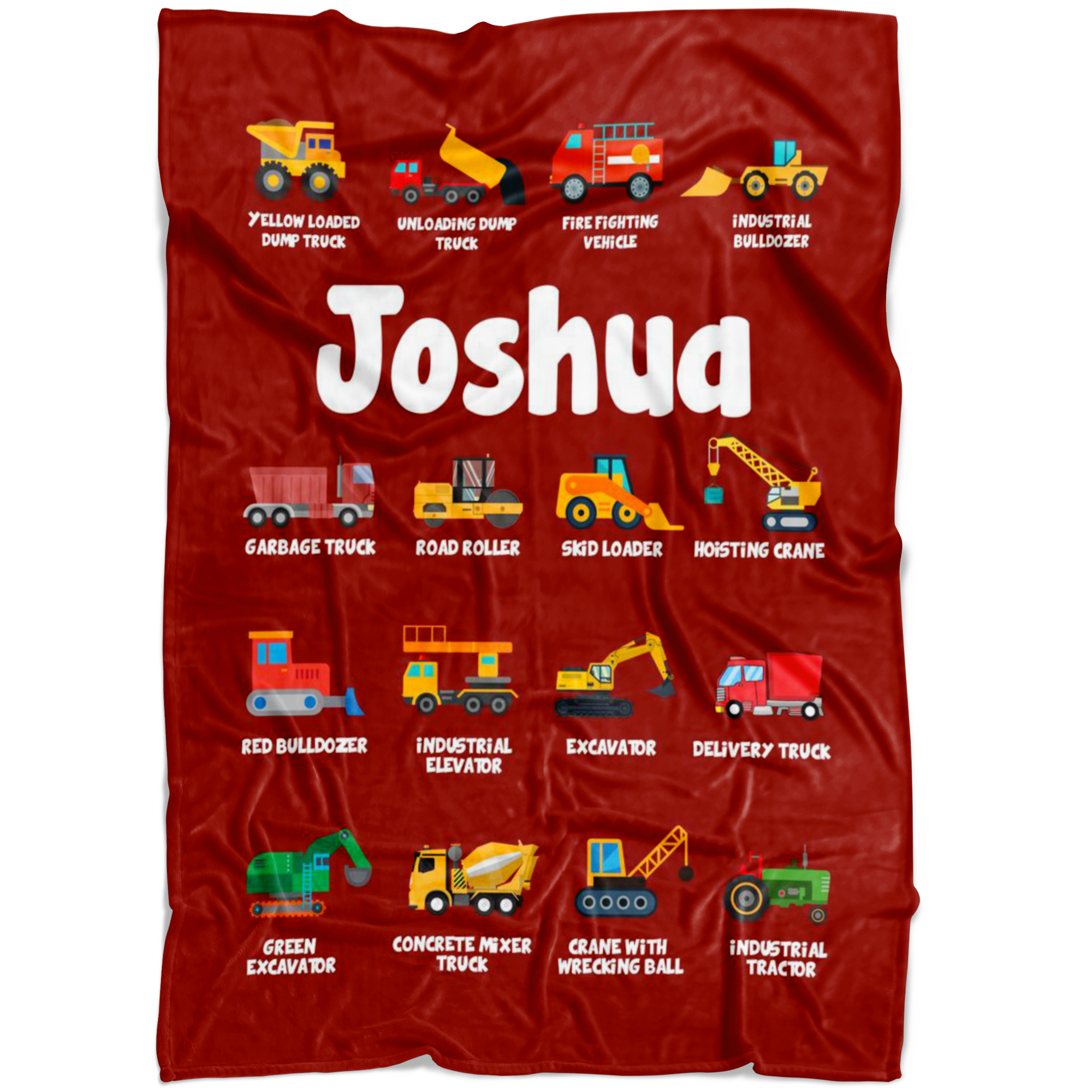 Joshua Construction Blanket Red