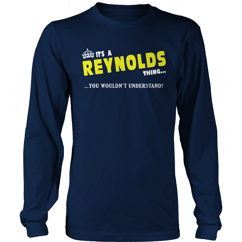 It's A Reynolds Thing, You Wouldn't Understand