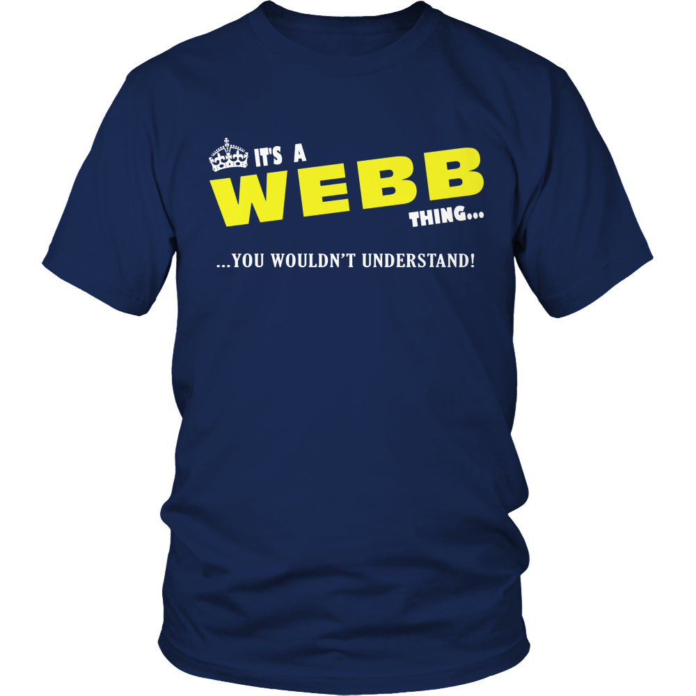 It's A Webb Thing, You Wouldn't Understand