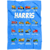Harris Construction Blanket Blue