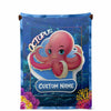 Personalized Name Octopus Blanket, Custom Name Sea Animals Blanket for Boys & Girls