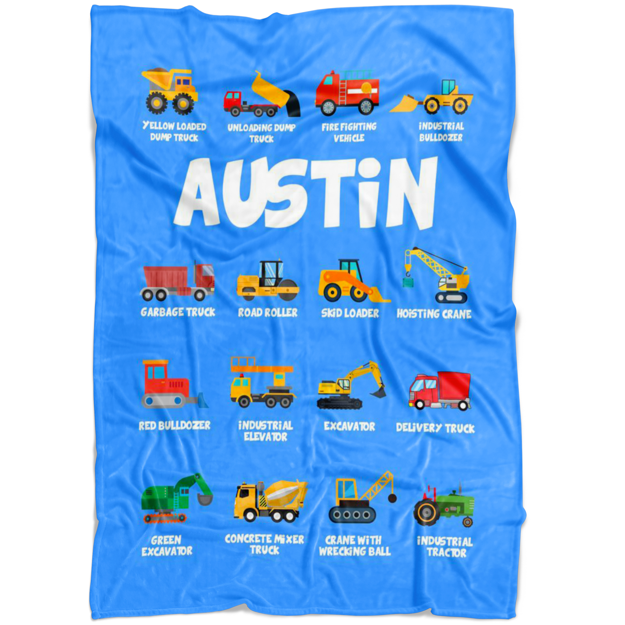 Austin Construction Blanket Blue
