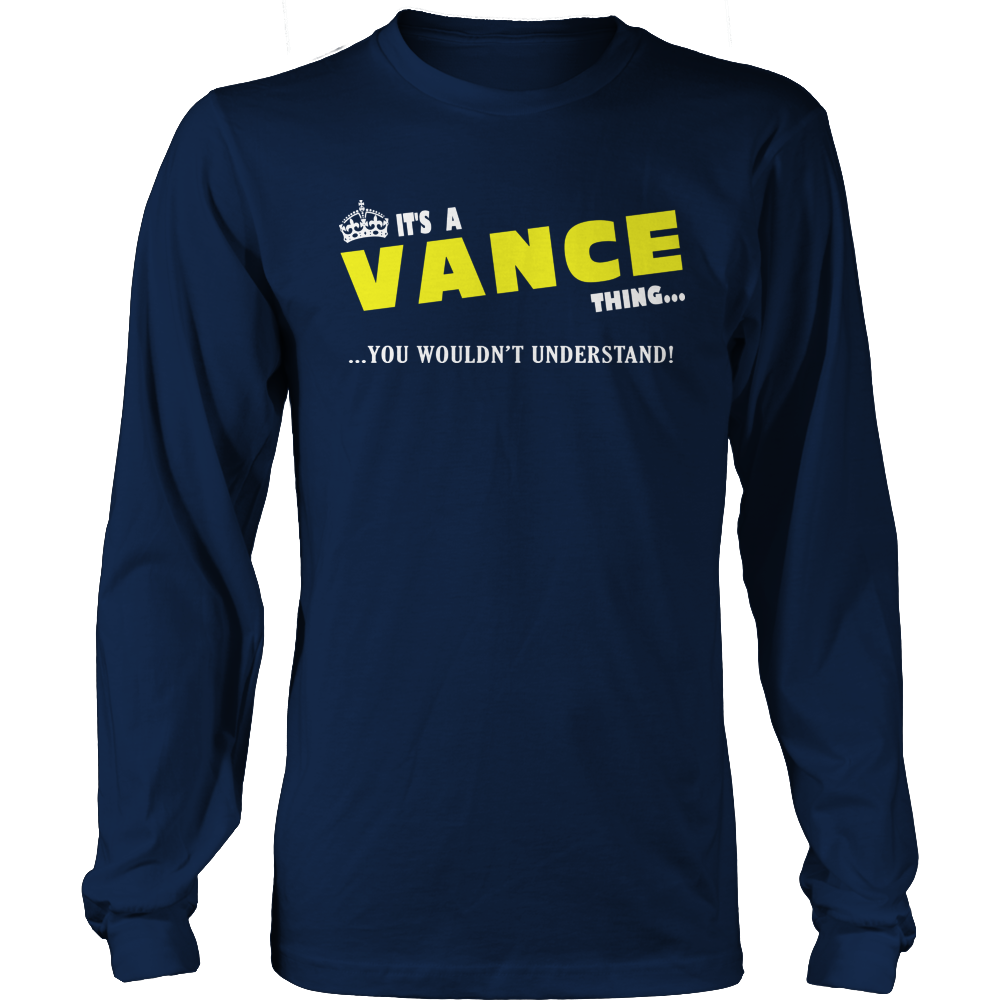 It's A Vance Thing, You Wouldn't Understand