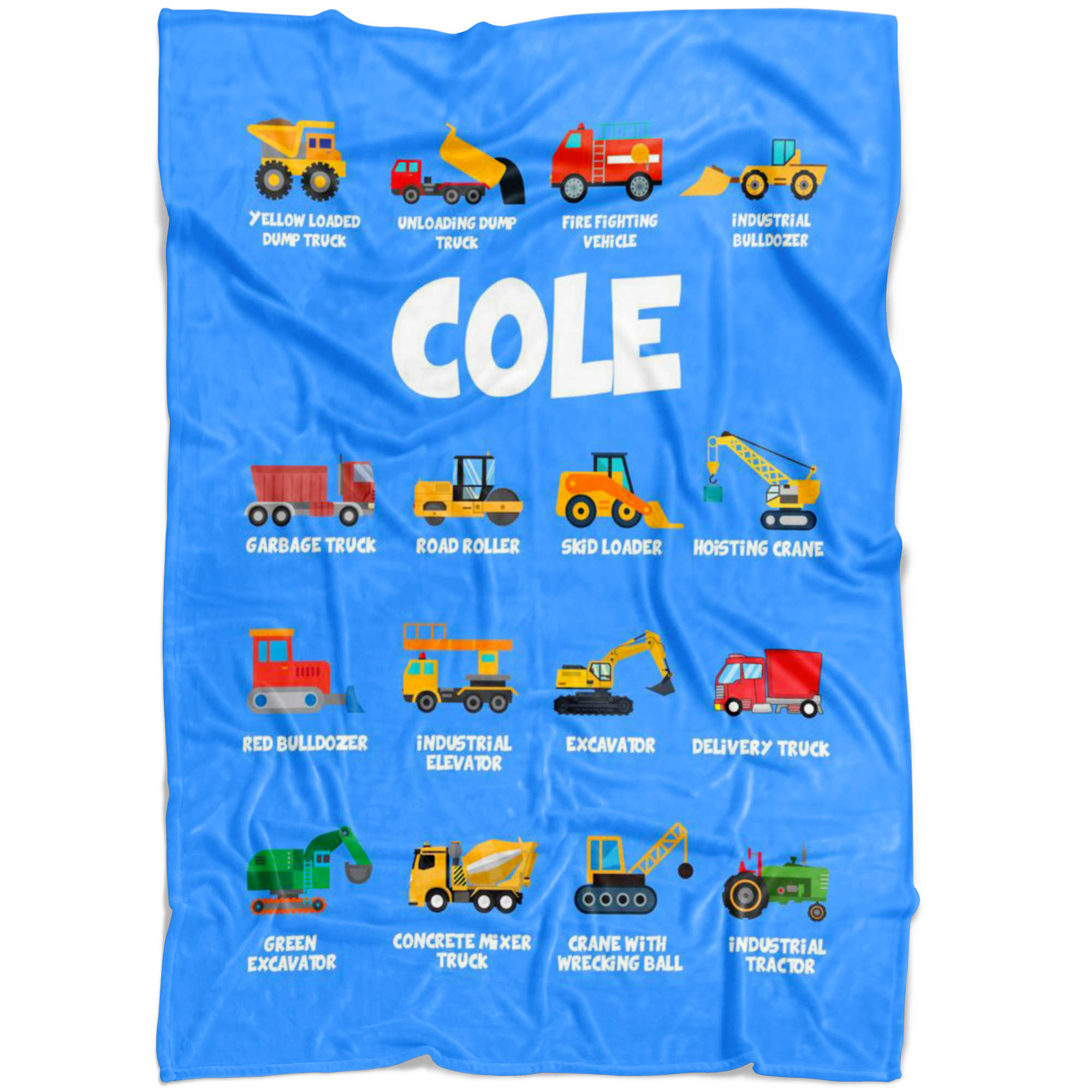 Cole Construction Blanket Blue