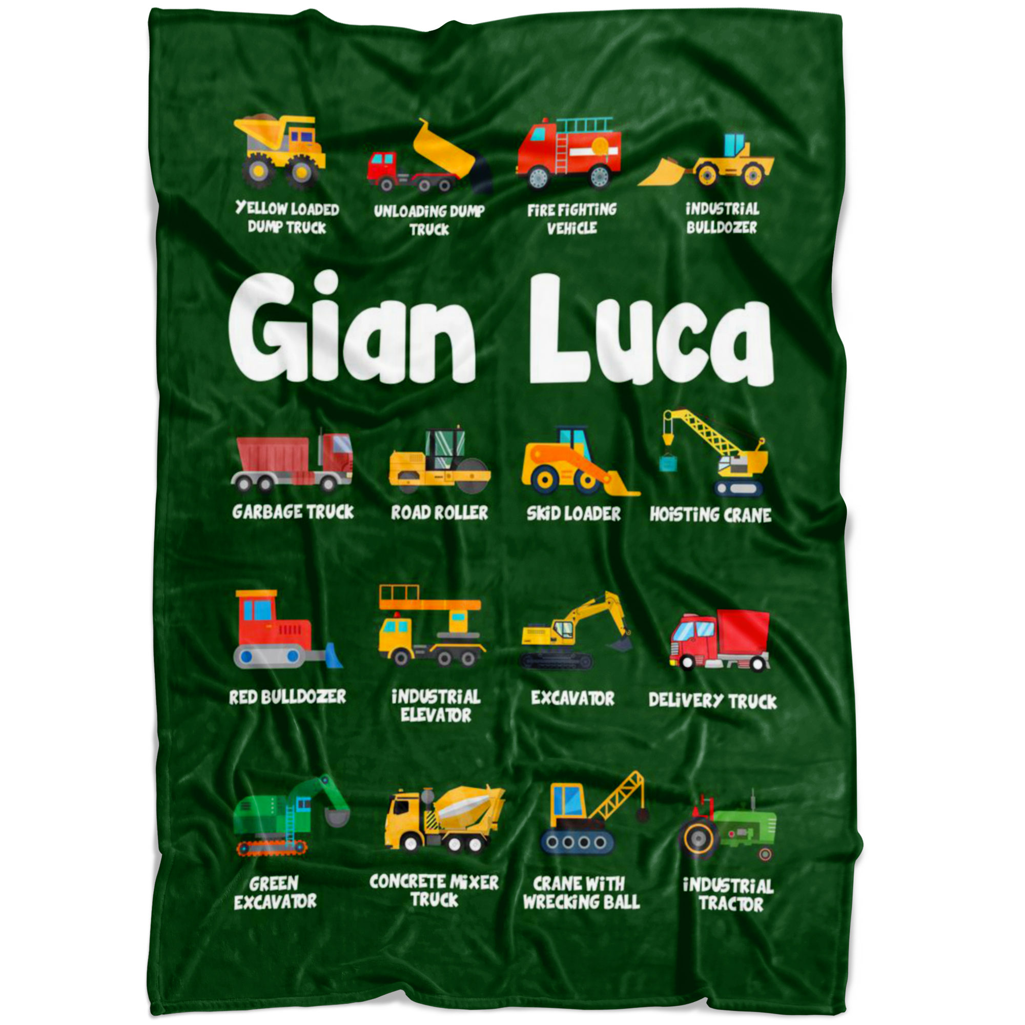 Gian Luca Construction Blanket Green