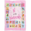 Personalized Name ABC Blanket for Babies & Girls - Neveah