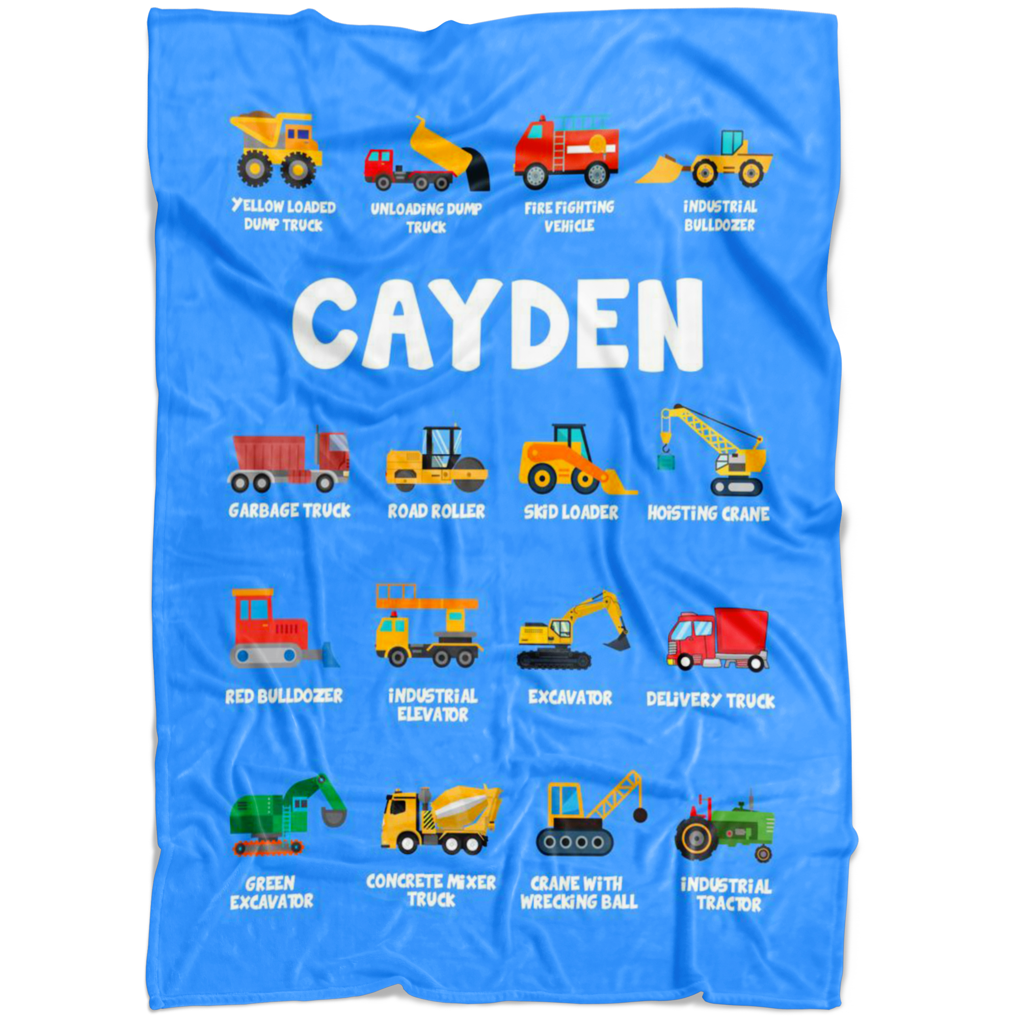 Cayden Construction Blanket Blue