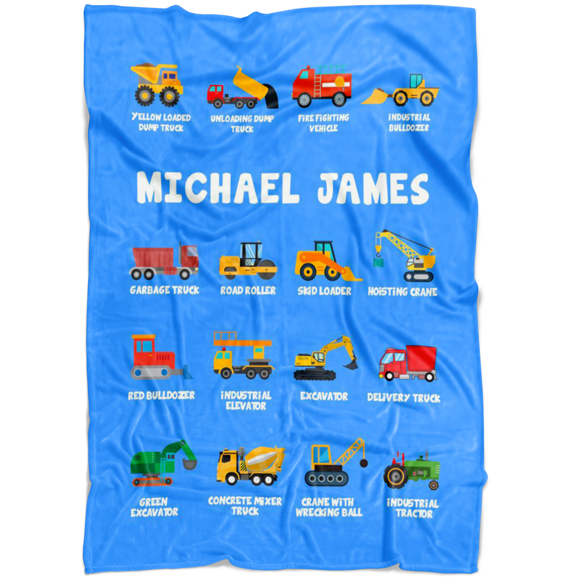 Michael James Construction Blanket Blue