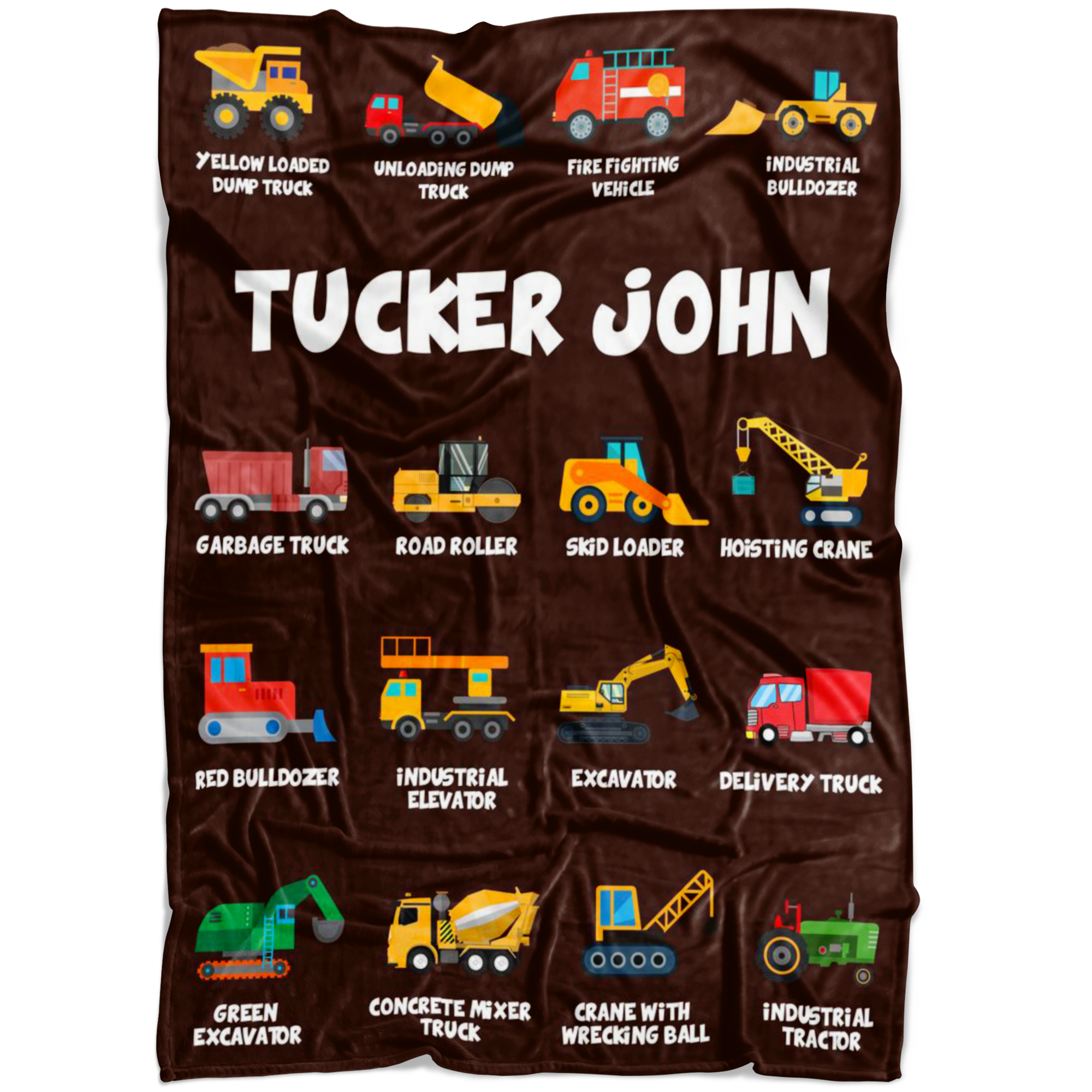 Tucker John Construction Blanket Brown