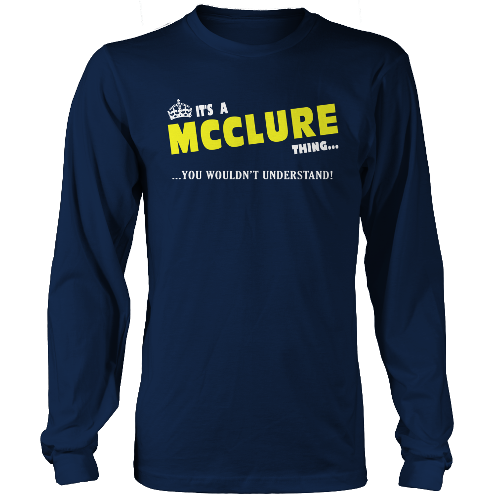 It's A McClure Thing, You Wouldn't Understand