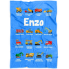 Enzo Construction Blanket Blue