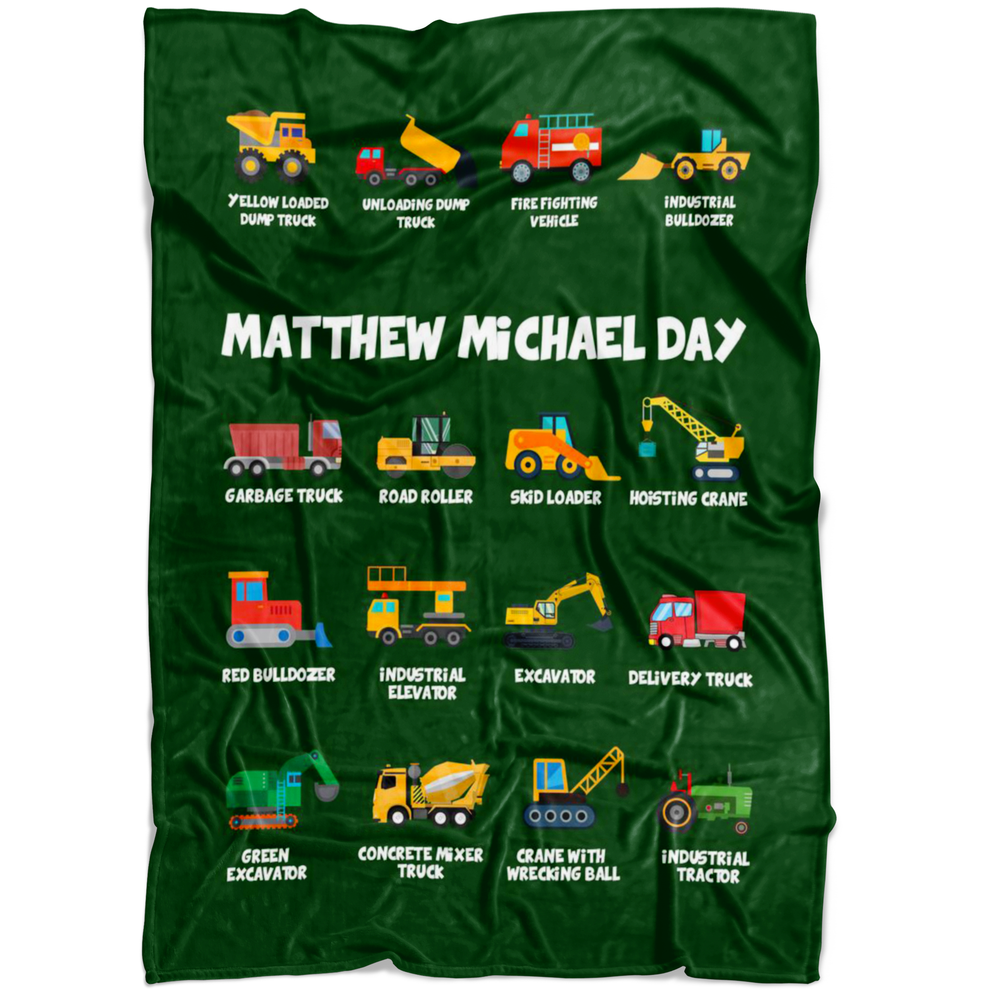 Matthew Michael Day Construction Blanket Green