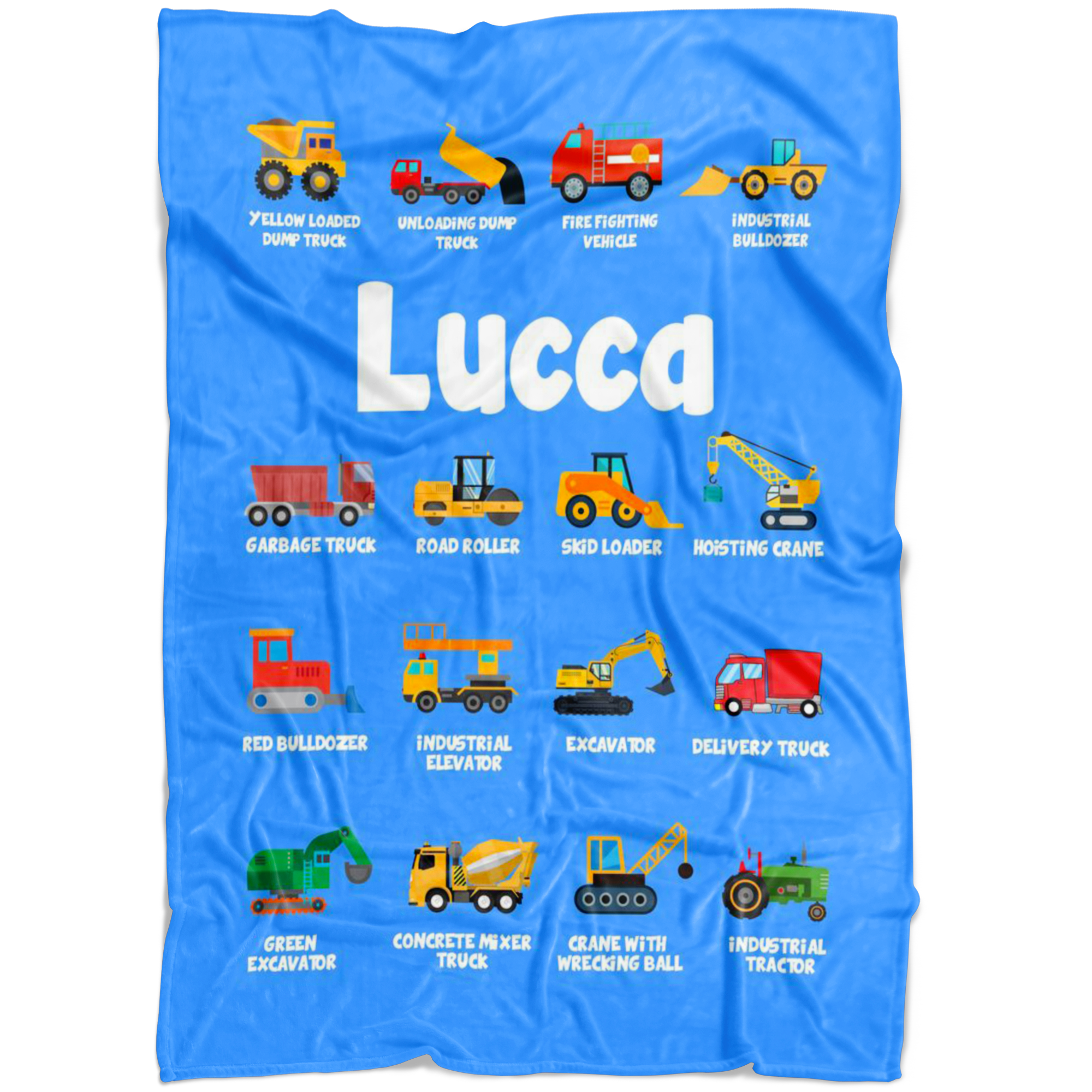 Lucca Construction Blanket Blue