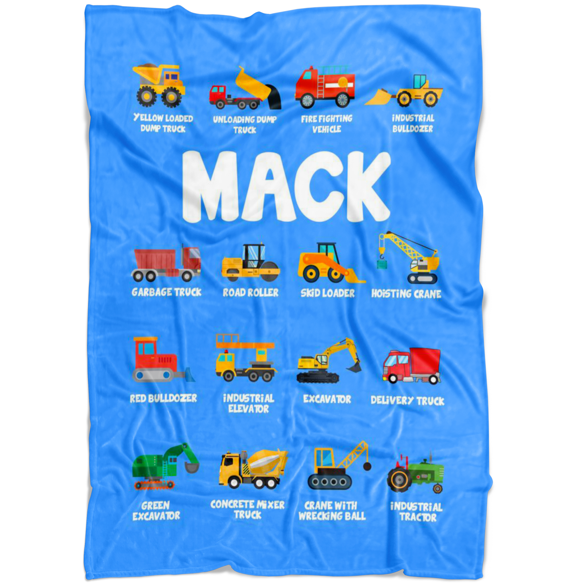 MACK Construction Blanket Blue