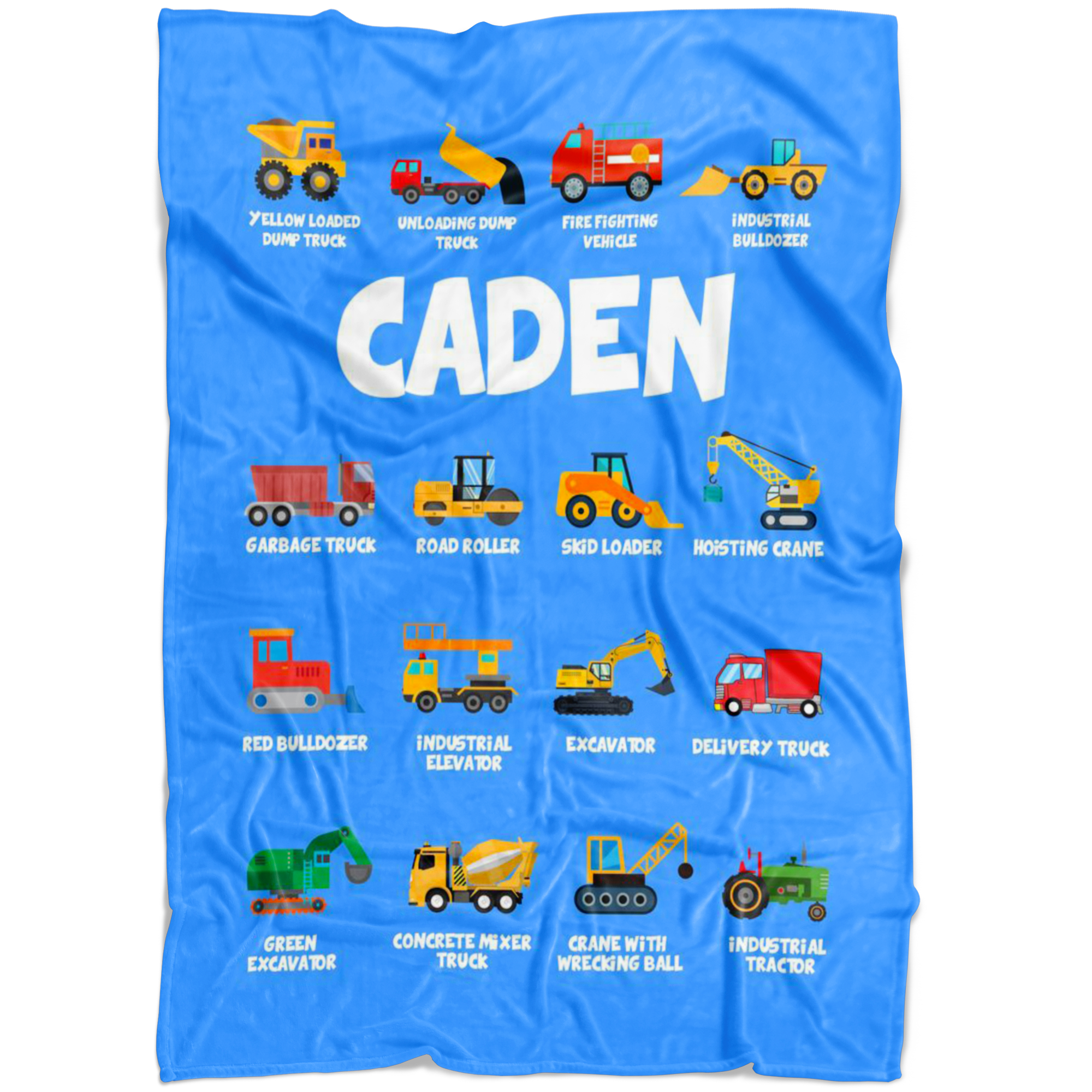 Caden Construction Blanket Blue