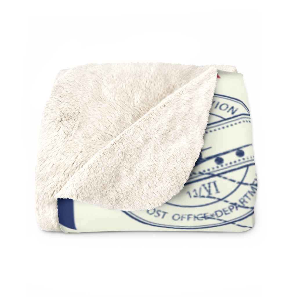 Personalized, Custom Message Ultra Soft Sherpa Fleece Blanket, Thoughtful Gift