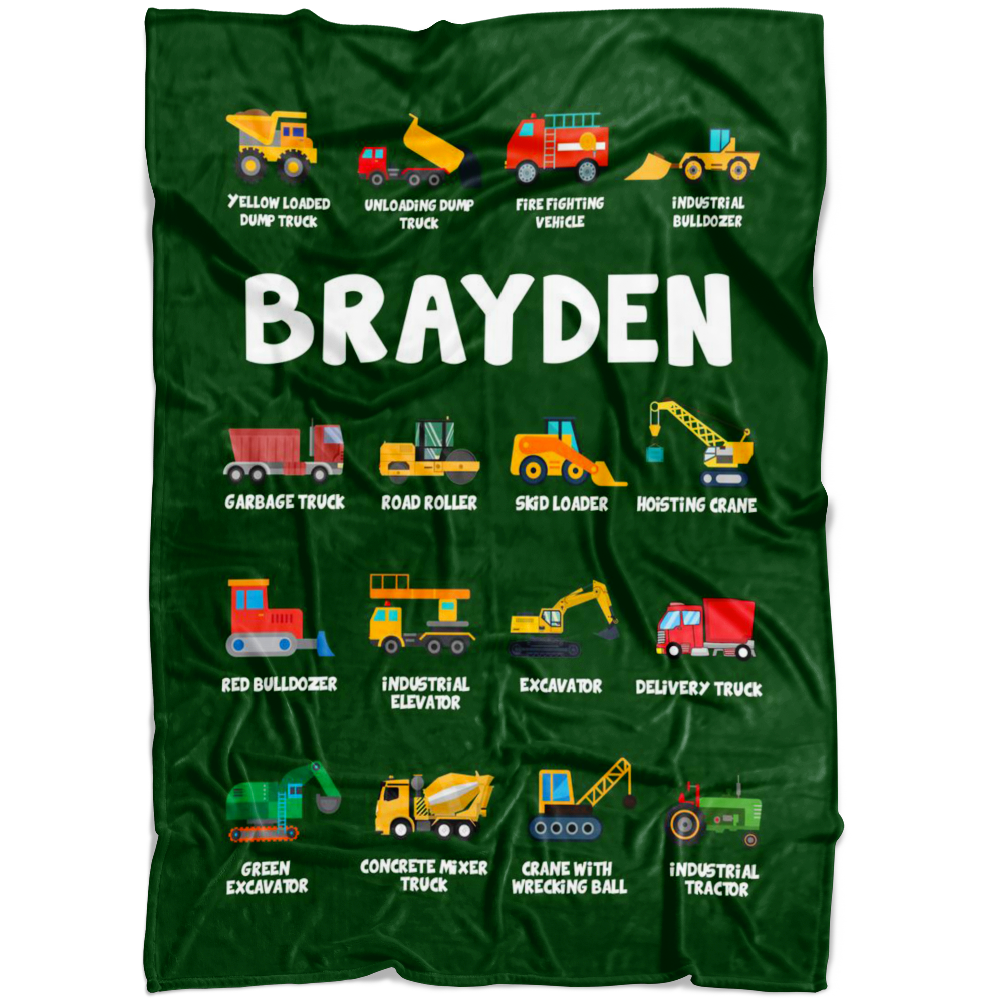 Brayden Construction Blanket Green