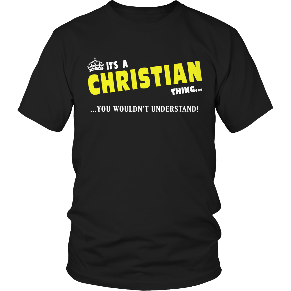 It's A Christian Thing, You Wouldn't Understand