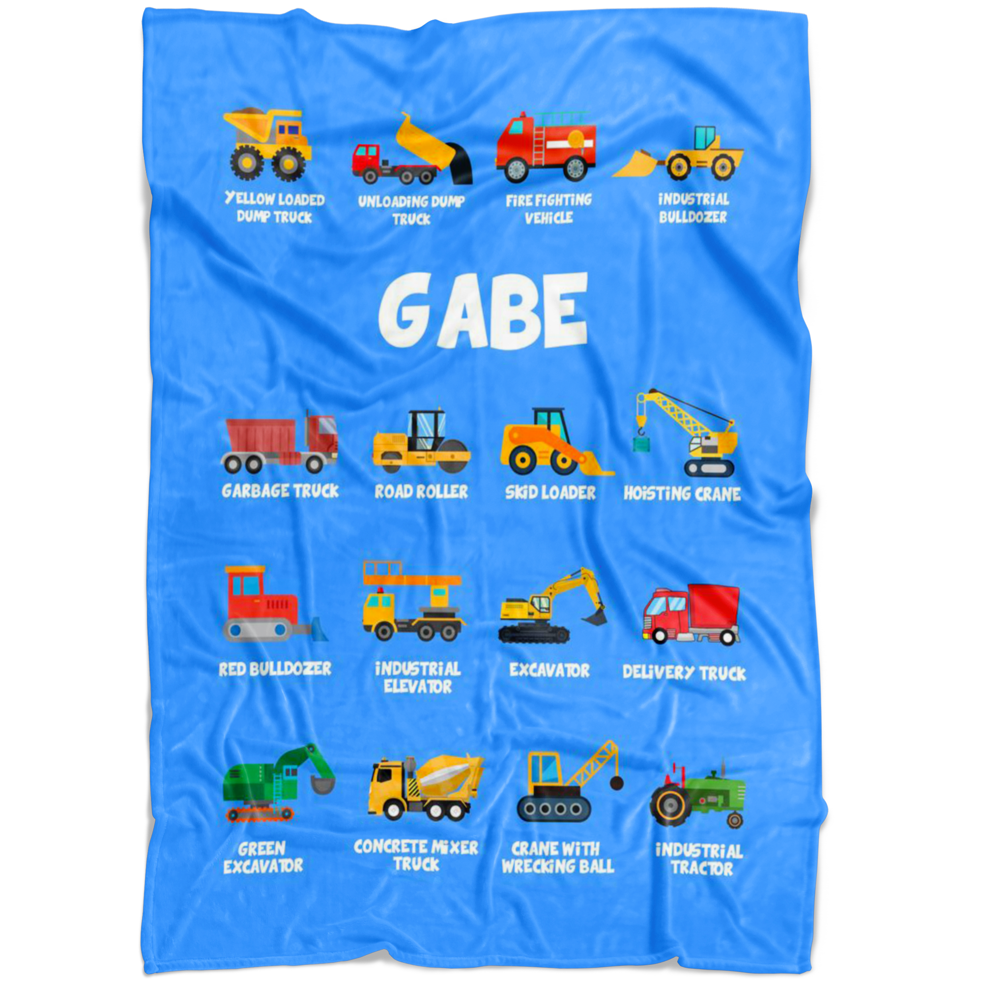 Gabe Construction Blanket Blue