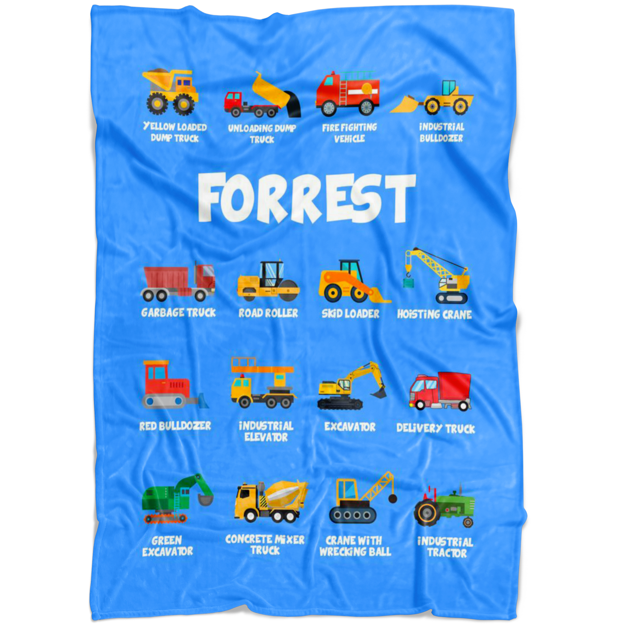 Forrest Construction Blanket Blue