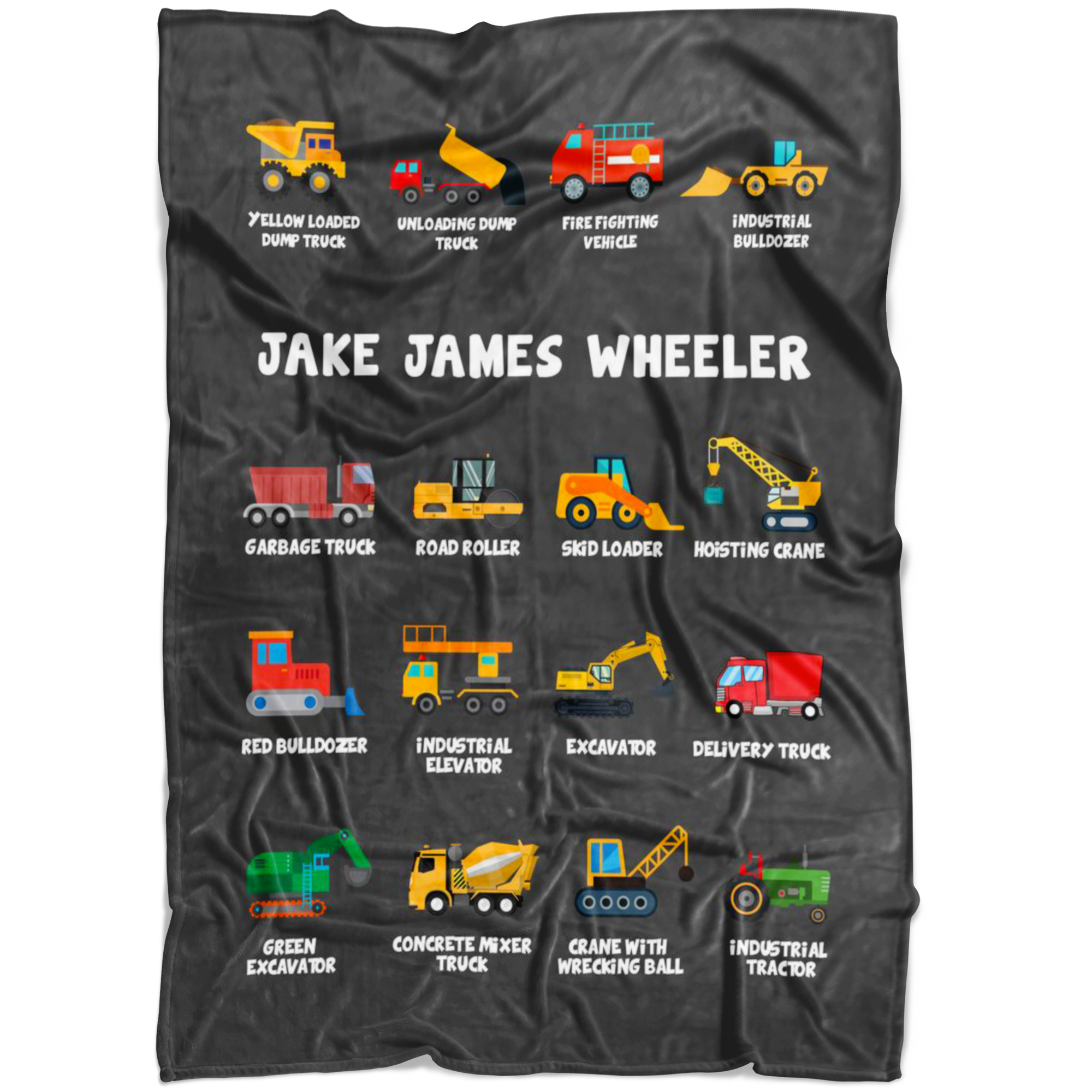 Jake James Wheeler Construction Blanket Grey
