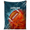 Load image into Gallery viewer, Personalized Name American Football Blanket, Custom Name Sports Blanket for Boys &amp; Girls